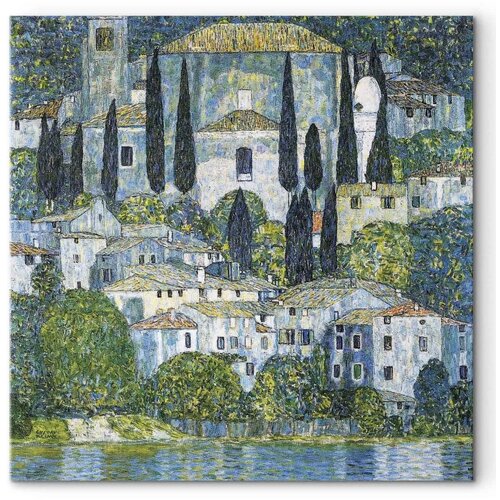  Slika - Gustav Klimt &amp;ndash; Church in Casson 80x80 Premium Print Slike
