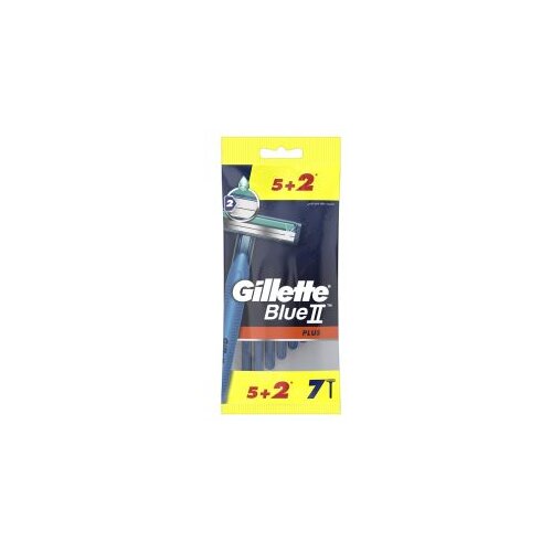 Gillette Blue plus II jednokratni brijač, 5 komada + gratis 2 komada Slike