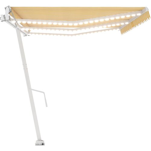  Automatska tenda sa senzorom LED 600 x 300 cm žuto-bijela Slike