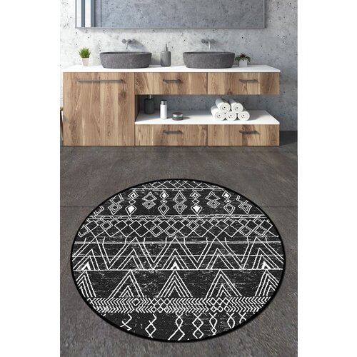  Straordinario black circle djt 120 blackanthracitewhite bathmat Cene