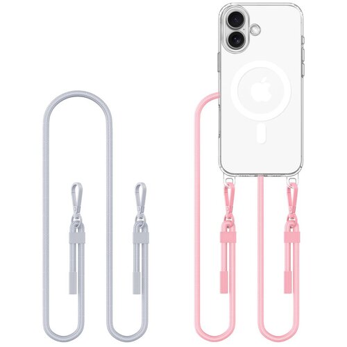 TECH-PROTECT FLEXAIR CHAIN FOR MAGSAFE OVITEK ZA IPHONE 16 SIVO ROZA, (21972050) Cene
