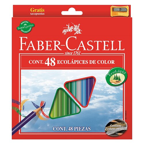 Faber-Castell Drvene bojice ECO Triangular standard set - 48 boja (Faber Castel -) Slike