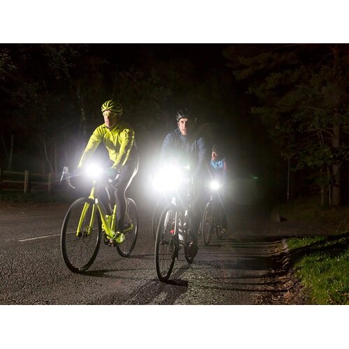 Alu. led cree xm-l t6x3 svjetlo za bicikl ipx5 crno usb 7500k Slike
