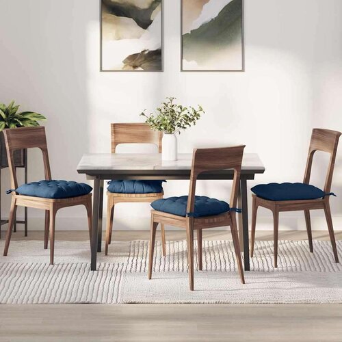  Jastučići za sjedenje 2 pcs Plava 40 x 40 x 6 cm tkanina Cijene