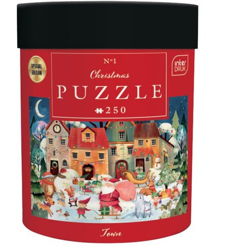  PUZZLE 250 KOM TUBA CHRISTMAS &amp;quot;CHRISTMAS TOWN&amp;quot; INTERDRUK Slike