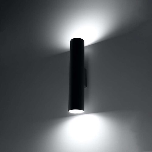  Sollux SL.0330 - Zidna svetiljka LAGOS 2 2xGU10/10W/230V crna Slike