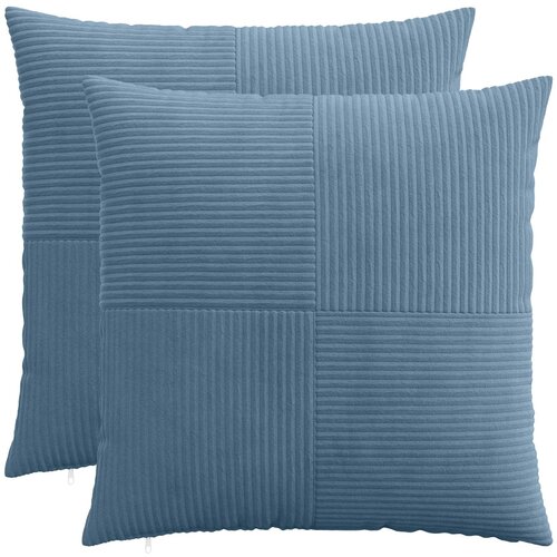  Presvlaka za jastuk 2 pcs ALMELO Plava 55 x 55 cm Kord Cene