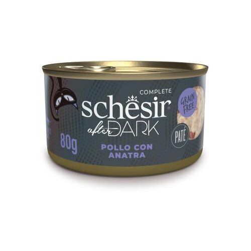 Schesir Cat After Dark paté piletina s patkom, konzerva 80 g Cene