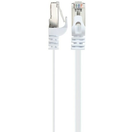 SCHWAIGER Omrežni kabel CAT 6 U/FTP (Plo&scaron;čata, Dolžina: 10 m, Bele barve, Vtič RJ45, Do 1 Gbps) Cene