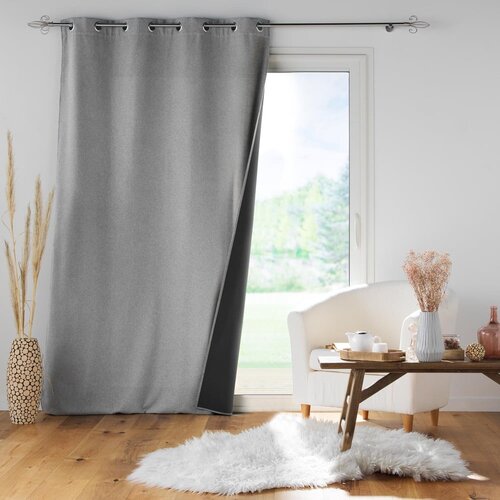 Douceur d int&amp;eacute;rieur Svetlo siva akustična zavesa 140x260 cm Jupiter &amp;ndash; Slike
