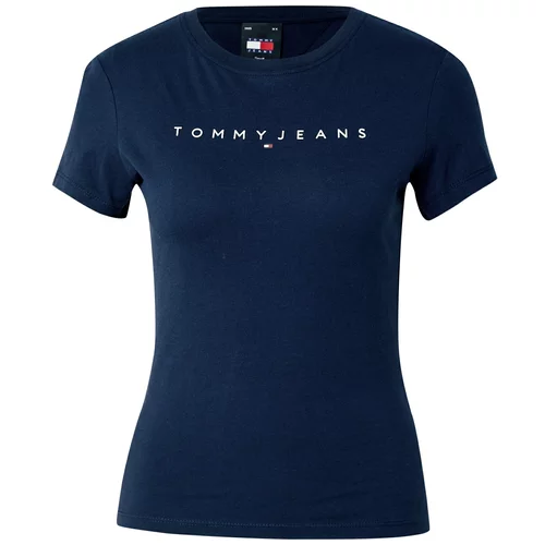 Tommy Jeans Curve Majica marine / karminsko rdeča / bela