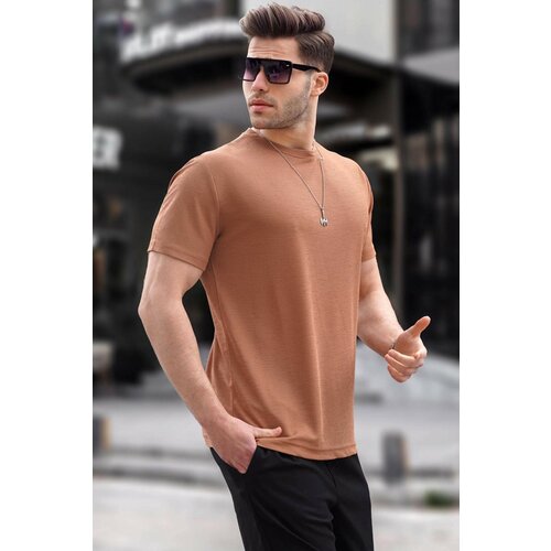 Madmext T-Shirt - Brown - Fitted Slike