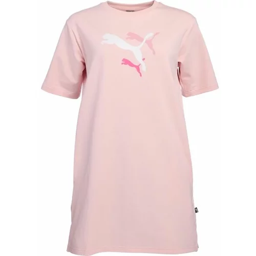 Puma ESS+ LOGO POWER TEE DRESS TR Ženska haljina, ružičasta, veličina