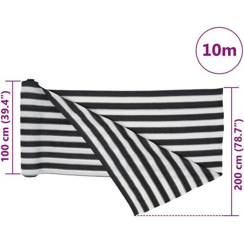 vidaXL Mreža za privatnost antracit-bijela 2 x 10 m HDPE 150 g/m&sup2; Cijene