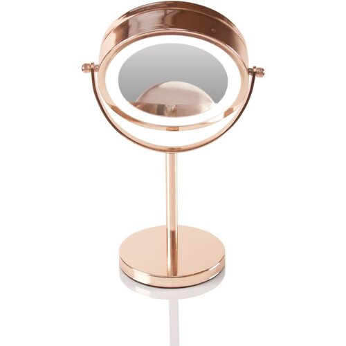 Rio Rose gold mirror kozmetičko ogledalo s pozadinskim osvjetljenjem Slike
