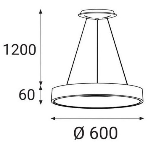  LED2 - LED luster na sajli BELLA LED/50W/230V 3000/4000K bela Slike