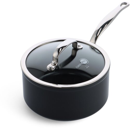Greenpan Barcelona Pro Stielkasserolle 20cm Schwarz Cene