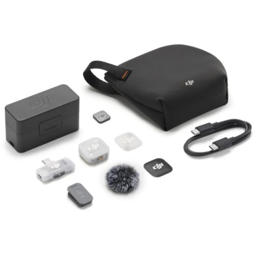 Dji Mic Mini 2 1 oddajnik + 1 mobilni + sprejemnik polnilna postaja Slike