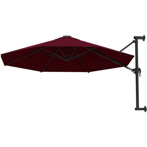  Zidni suncobran s metalnom &amp;scaron;ipkom 300 cm bordo Slike