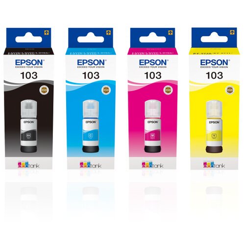 Epson Komplet črnil 103 (BK/C/M/Y), original Cene