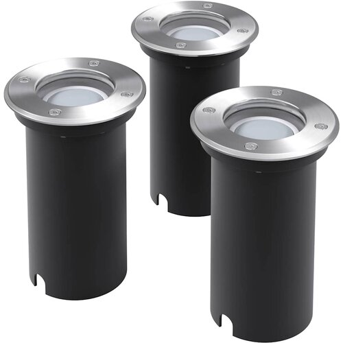  Vanjske LED podne svjetiljke 3 kom okrugle Cijene