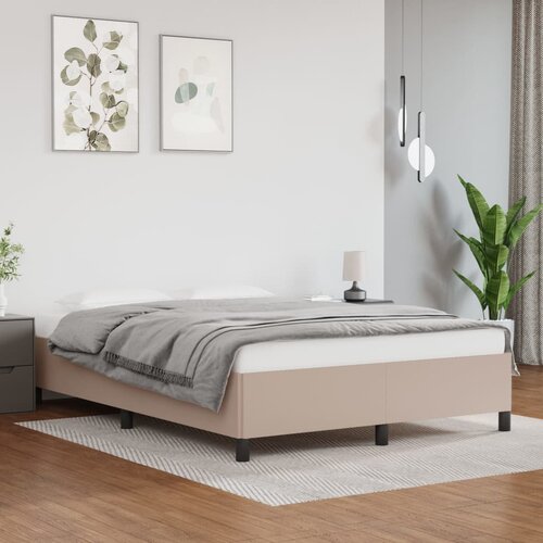  Za krevet boja cappuccina 140x200 cm od umjetne kože Slike