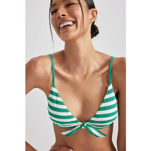 Defacto Regular Fit Striped Bikini Top