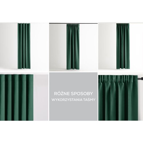 Restilo Zavjesa Blackout 285x260 cm, tamnozelena Slike