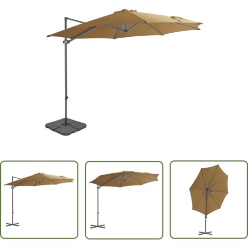  The Living Store Zunanji senčnik s prenosnim podstavkom taupe - Senčnik, (21742613) Slike