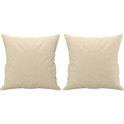  3-dijelni set sofa s jastucima krem od mikrovlakana Slike