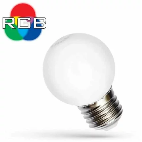 Spectrum RGB LED žarnica - sijalka E27 1W mini