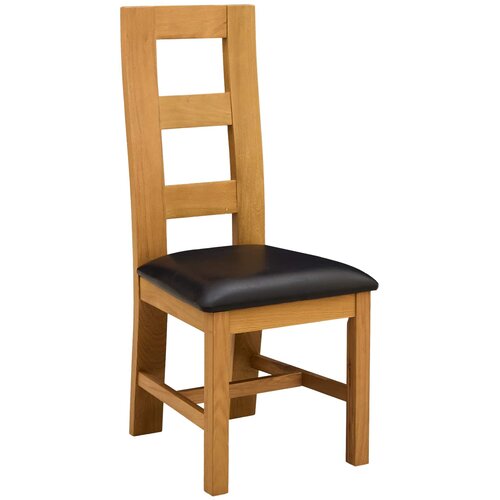 vidaXL Jedilni stol 2 pcs Masivno hrastovo les Črna 45 x 51 x 105 cm, (5000296785) Cene
