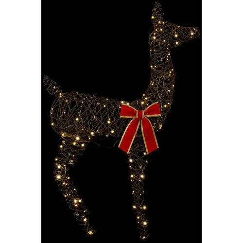  3D Božićni irvas LOVIISA 110 LED lampica Topla bijela - Ratan 70 x 26 x 100 cm Slike