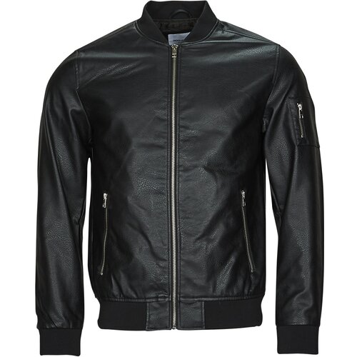Jack & Jones Jakne JJROCKY PU BOMBER Črna Cene