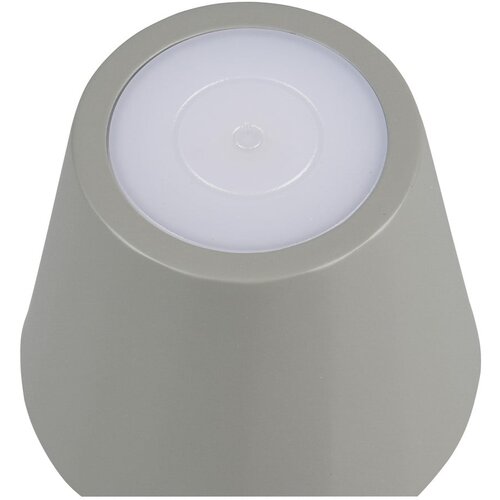  Siva LED namizna svetilka s kovinskim senčilom (vi&amp;scaron;ina 21 cm) Diaz &amp;ndash; Slike