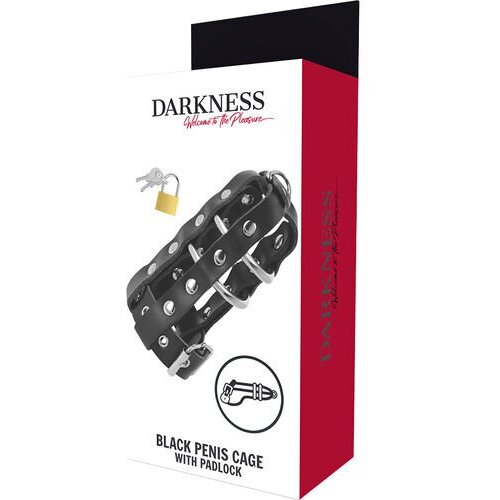 Darkness Usnjena kletka za penis Slike