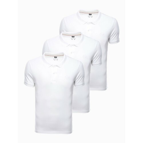 Ombre muška majica clothing polo - white 3 Slike