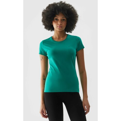 4f Women's slim T-shirt - green Slike