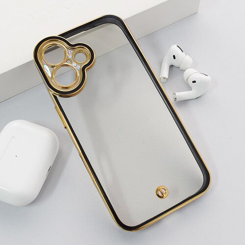  Maska za iPhone 16 Luxury Crystal Clear crna Cene