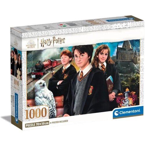 Clementoni Harry Potter - Na vratih Hogwarts 1000 delni puzzle s posterjem - Cene