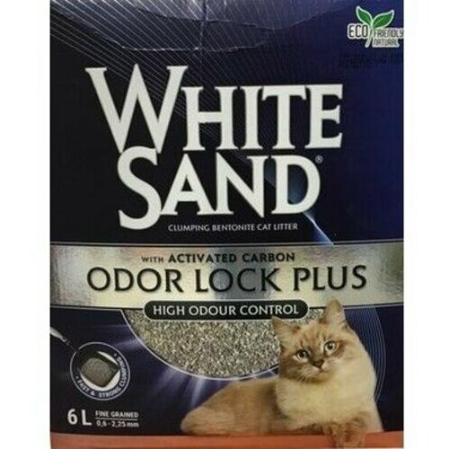 Bentas white sand odor lock plus posip za mačke 6l Slike