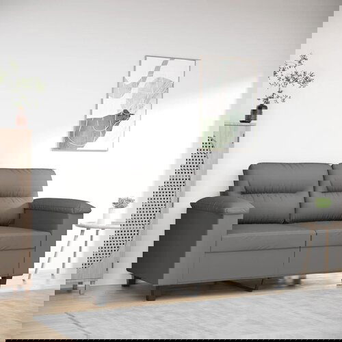 The Living Store Dvosed temno siv 120 cm tkanina iz mikrovlaken - Dvosed, (21658115) Cene