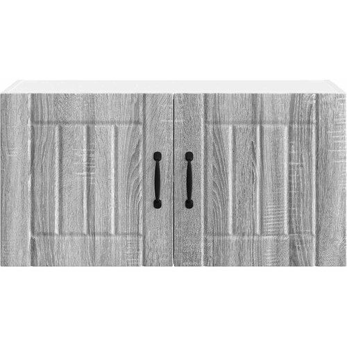  Ormar za Zid Lucca Siva sonoma 80 x 31 x 40 cm Slike