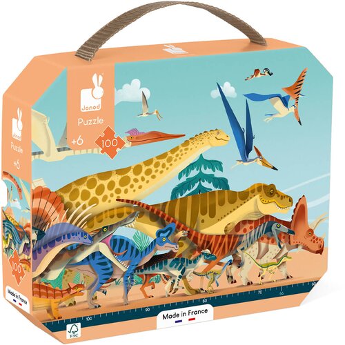 Janod Puzzle za decu Dino - 100 delova Slike