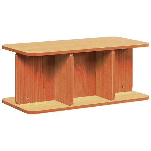  Kava Stol Vosak smeđa 80 x 39,5 x 33,5 cm Masivna borovina Slike