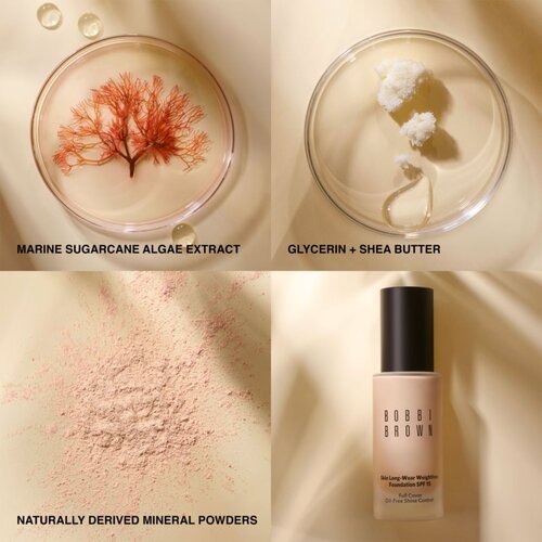 Bobbi Brown Mini Skin Long-Wear Weightless Foundation dolgoobstojen tekoči puder SPF 15 odtenek Honey 13 ml Slike