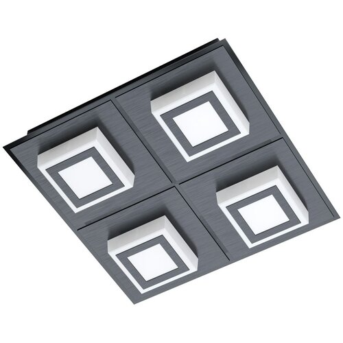 Eglo Masiano 1 zidna/plafonjera/4, led, 4x3,3w, 4x340lm, crna/aluminijum/čelik Slike