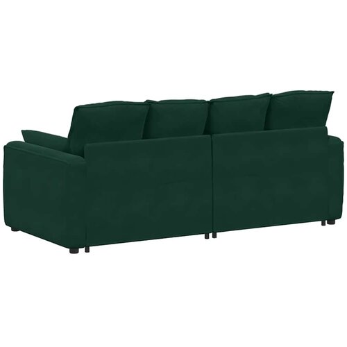  Modularna sofa s jastucima, bar&amp;scaron;unasta tamnozelena Slike
