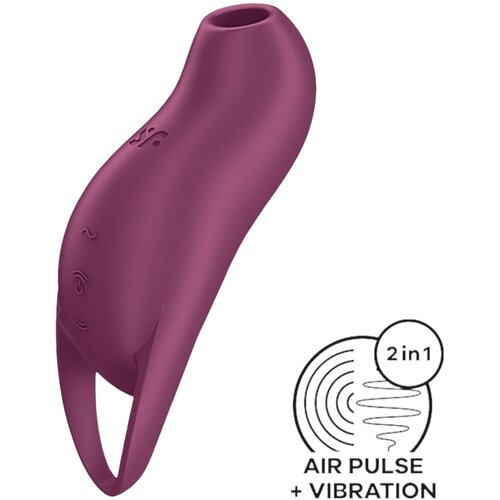 Satisfyer Pocket Pro 1 - stimulator klitorisa na baterije, zračnim valovima (ljubičasti) Slike