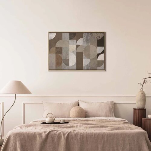  Slika - Figures Dance (1 Part) Wide 60x40 U prirodnom drvenom okviru Cene
